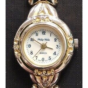 PHILIP WELLS VINTAGE WOMEN'S BRACELET GOLD WATCH